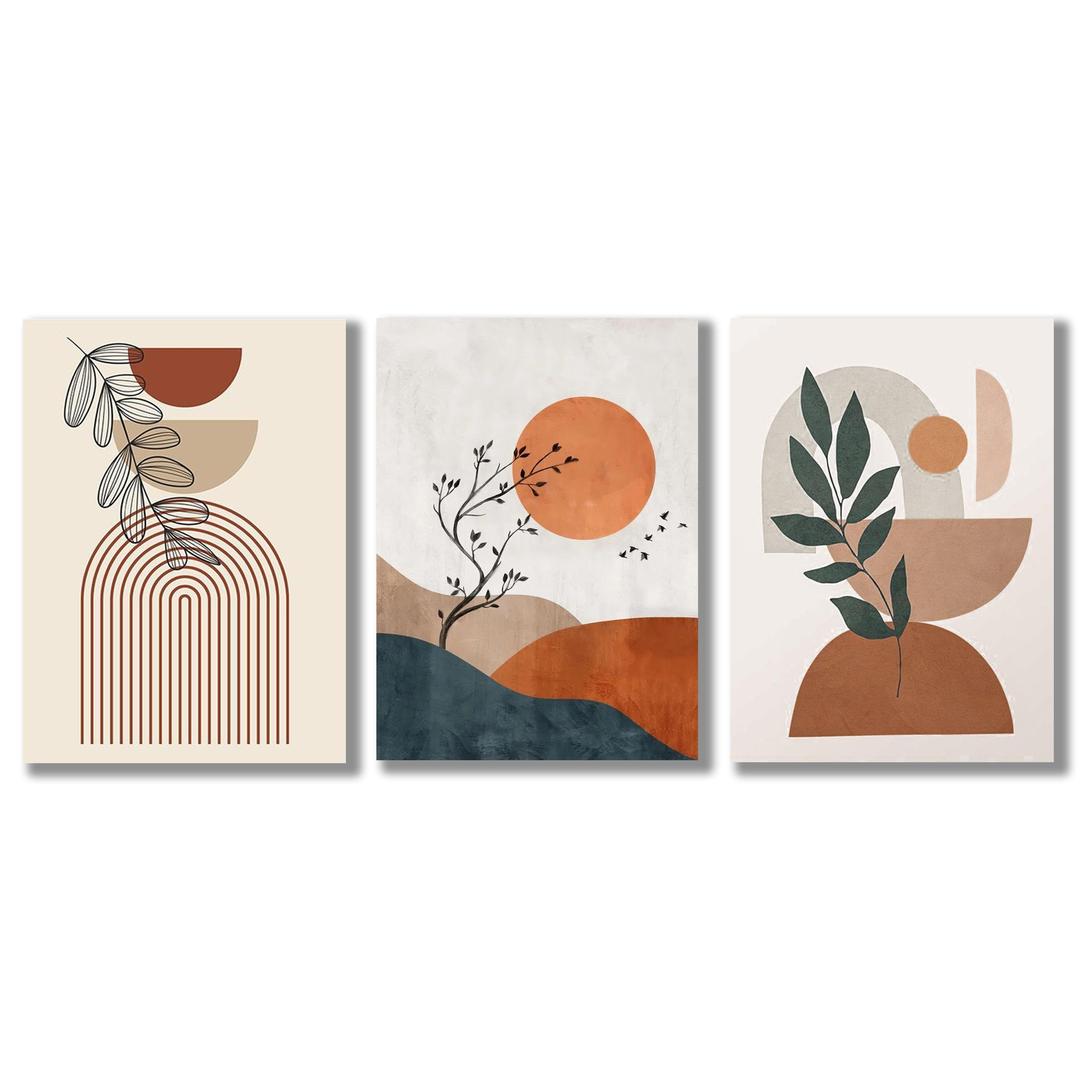 Multicolor Abstract Art Wall Frame - 3 Pcs for Beautiful Spaces