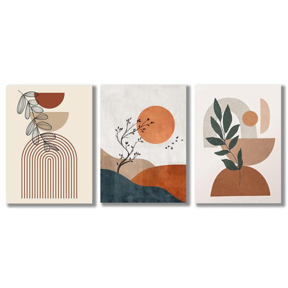 Multicolor Abstract Art Wall Frame - 3 Pcs for Beautiful Spaces