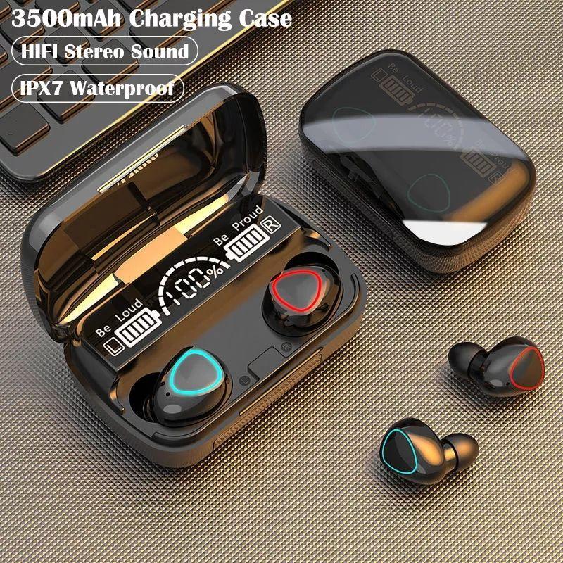 Bluetooth 5.1 Noise-Cancelling Earbuds - Black - 1 Pcs