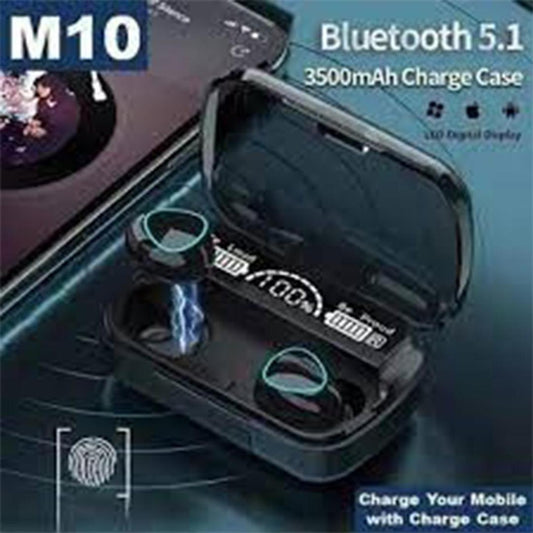M10 Wireless Earbuds, Black