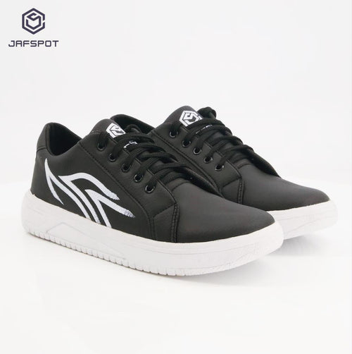 Jaf Spot Casual Sneakers-JF035, Black