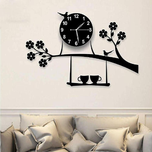 Tree design analog wall clock