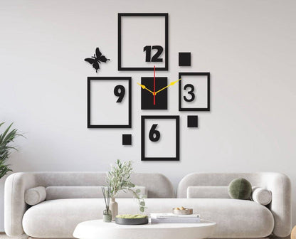 4 frames wall clock