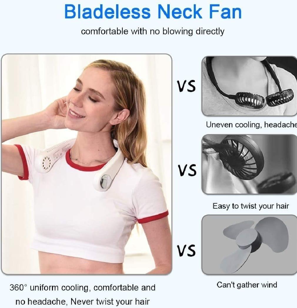 Experience portable and rechargeable neackfan with outclass fan speed 🍃 and light weight 45% 0ff 🔥 in summer sale