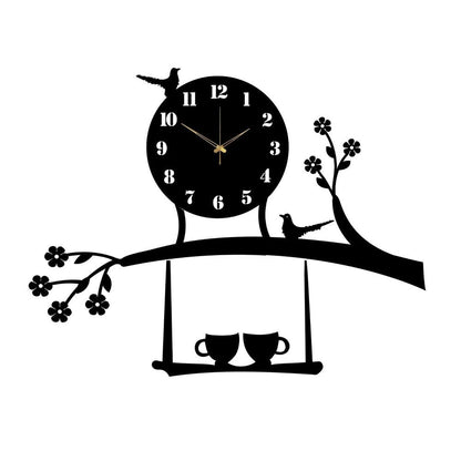 Tree design analog wall clock